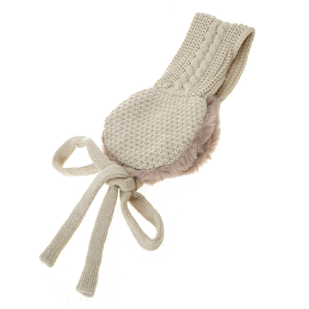 Miękka Elastyczna Zimowa Ciepła Opaska na Uszy z Warkoczem Szydełkowa Opaska na Uszy Dzianinowe Nauszniki dla Dzieci