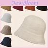 Chapeau de pêcheur tricoté pour femme Automne Hiver Avec Matière Polyester Chaude Pour Style Décontracté