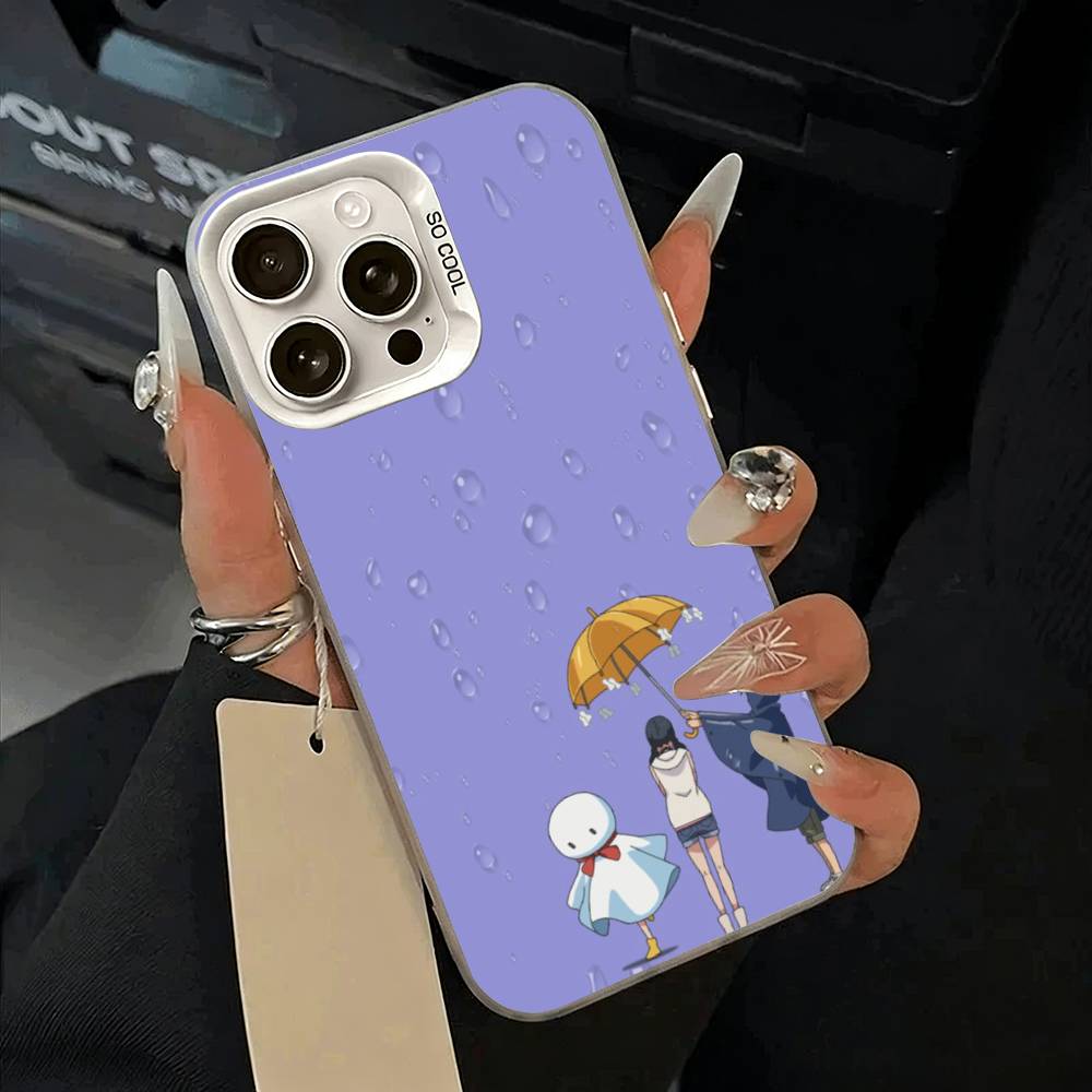 W-W-Y-Weathering- With- You Phone Case For iPhone 11 12 13 14 15 16Pro Max Plus white Sliver Phone Cover