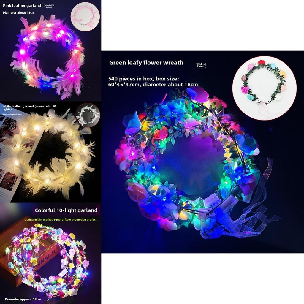 Lighted Floral Headpiece For Kids And Adults Perfect For Photography And Gifts