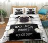Cartoon Pug Dog Comfortable Duvet Quilt Cover Pillowcase Bedding Set Children Bedroom Decoration Home Textile