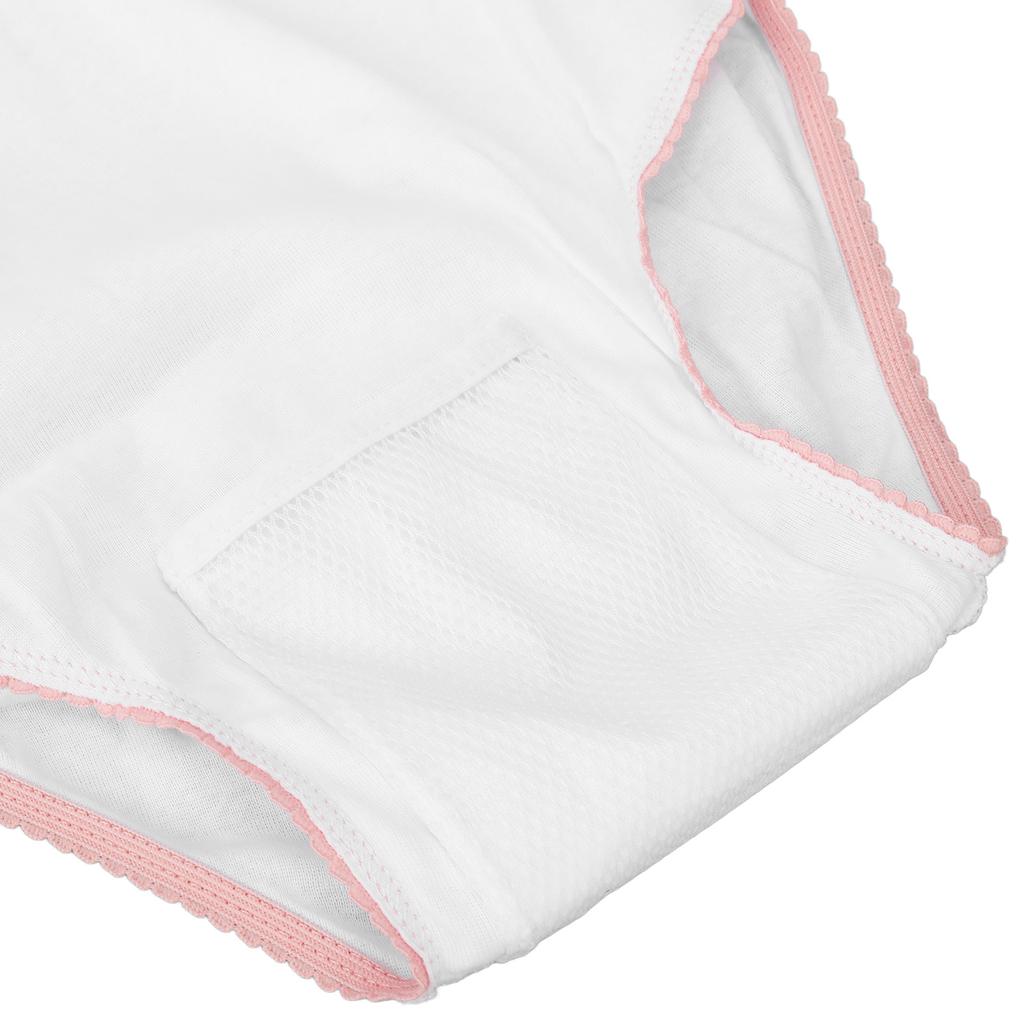 Women Period Panties White L Size Protective Leakproof Menstrual Mesh Panties for Female