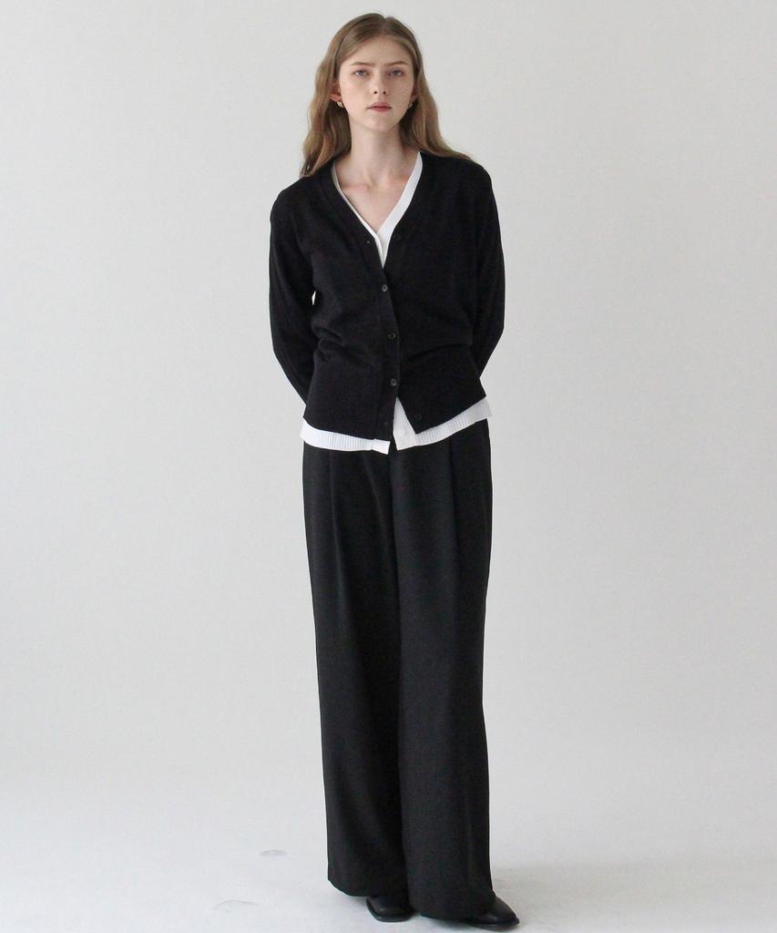 Keullaepeu Side-Banded Wide Pants_Black