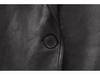 2025 Women's Casual Faux Leather Lapel Jacket - European & American Style