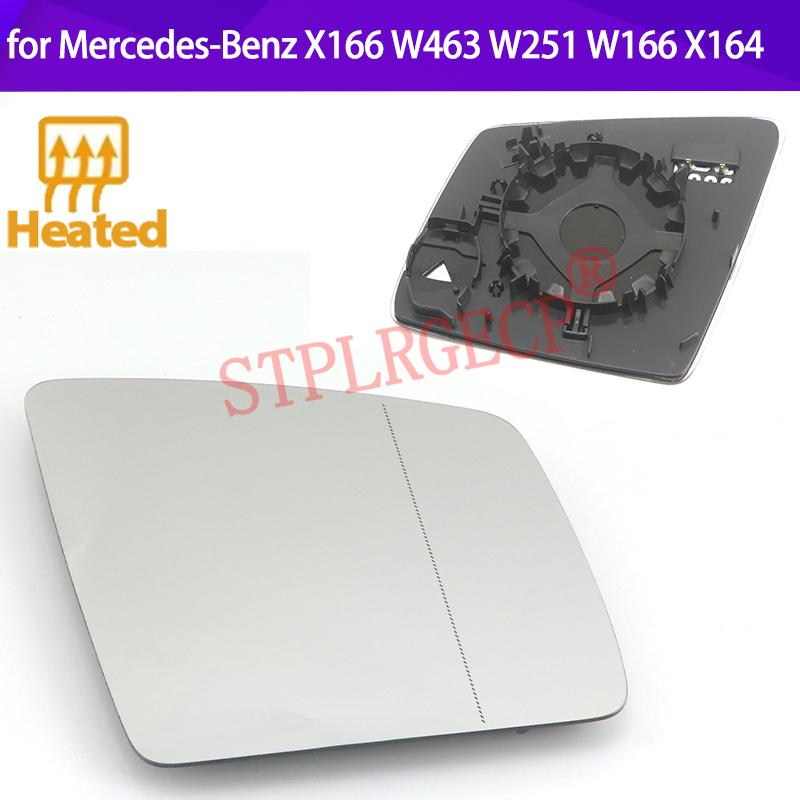 Stplrgecp Passenger Driver Side Left or Right Door Side Heated Wing Mirror Glass Lens for Mercedes-Benz X166 W463 W251 W166 X164