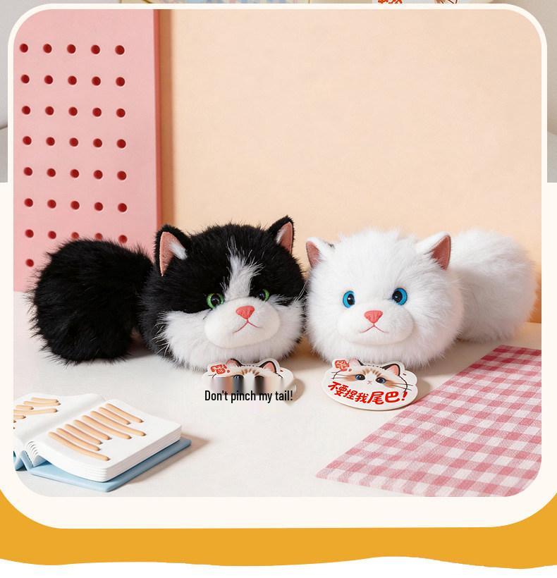 Adorable Plush Ragdoll Cat Coin Purse & Keychain Charm