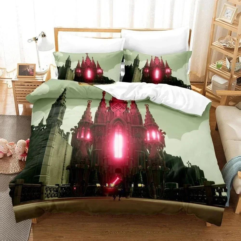 Zestaw pościeli do gry z nadrukiem 3D Death's Door Zestaw pościeli Pojedynczy Bliźniaczy Pełny Queen King Size Zestaw na łóżko Sypialnia dla dorosłych i dzieci Zestawy poszewek na kołdrę