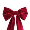 78.74x15.75in Giant Xmas Velvet Bow W/ Long Streamers Large Velvet Christmas Bows Christmas Wreath Bows for Home Holiday Wall