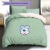 Cardiff City F.C Pattern Bedding Quilt Set  Home Decoration  Gift (1 * Duvet Cover + 2 * Pillowcase  Without Core)