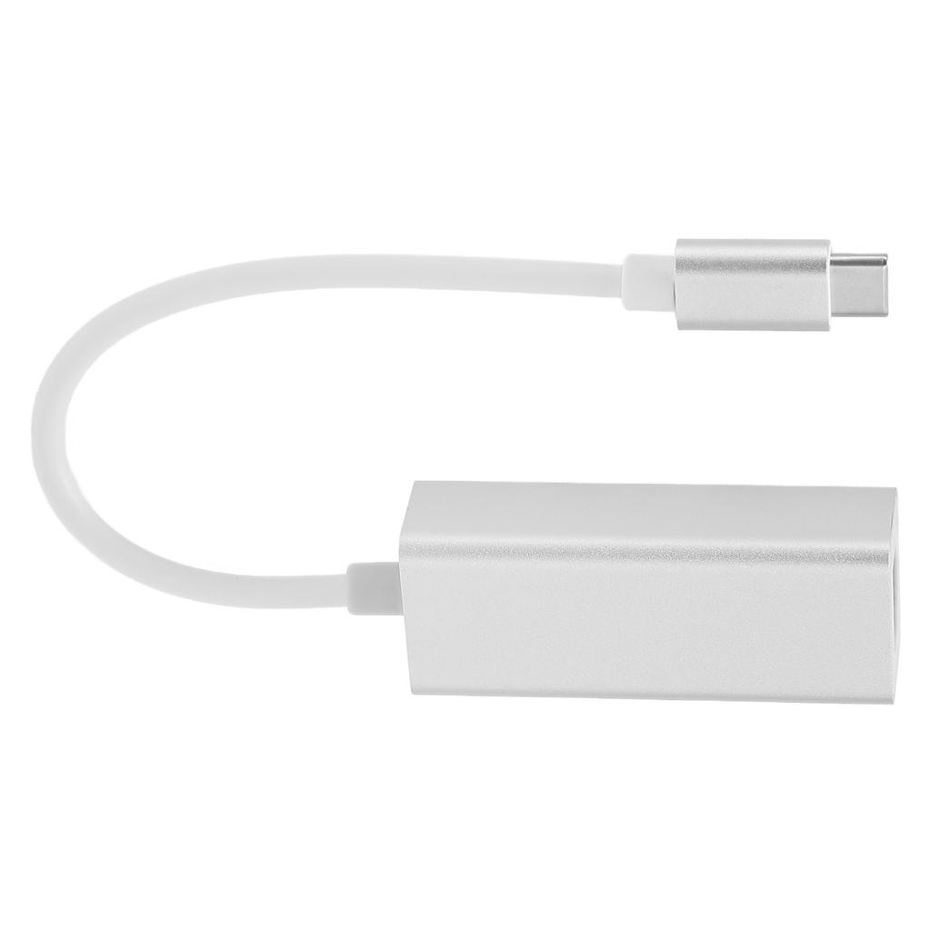 Type C to RJ45 Adapter 100M 1000M Drive Free Hot Plug Aluminum Alloy Wired USB C to Ethernet Adapter for Computer
