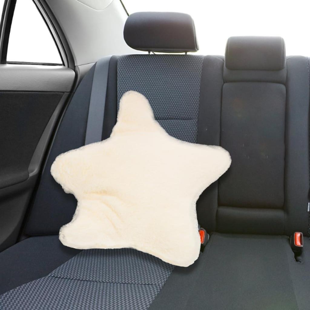 Nuolux Nap Pillow, Fluffy Body Pillow, Cute Star-Shaped, Stylish Girl's PP Cotton, 40x40cm, Lumbar Support, Interior Decor, Living Room, Office,