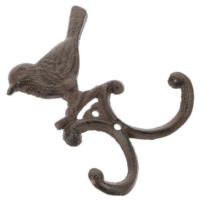 Vogel Gusseisen Wandhaken Metall Kleiderhaken Vintage Wandmontierter Kleiderbügelhaken