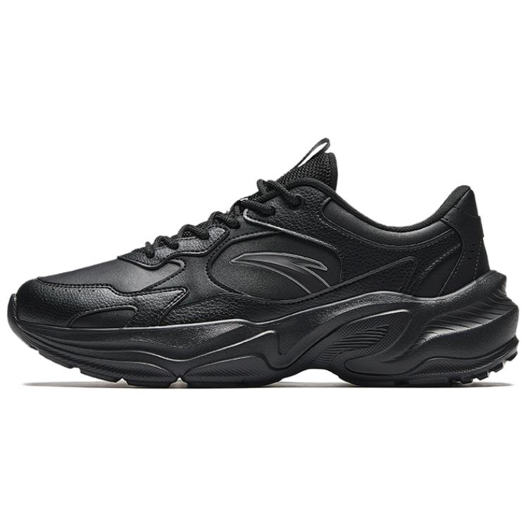 New Anta Little Millennium Abrasion Resistant Breathable Low Top Casual Shoes Men's Black 912538826-4