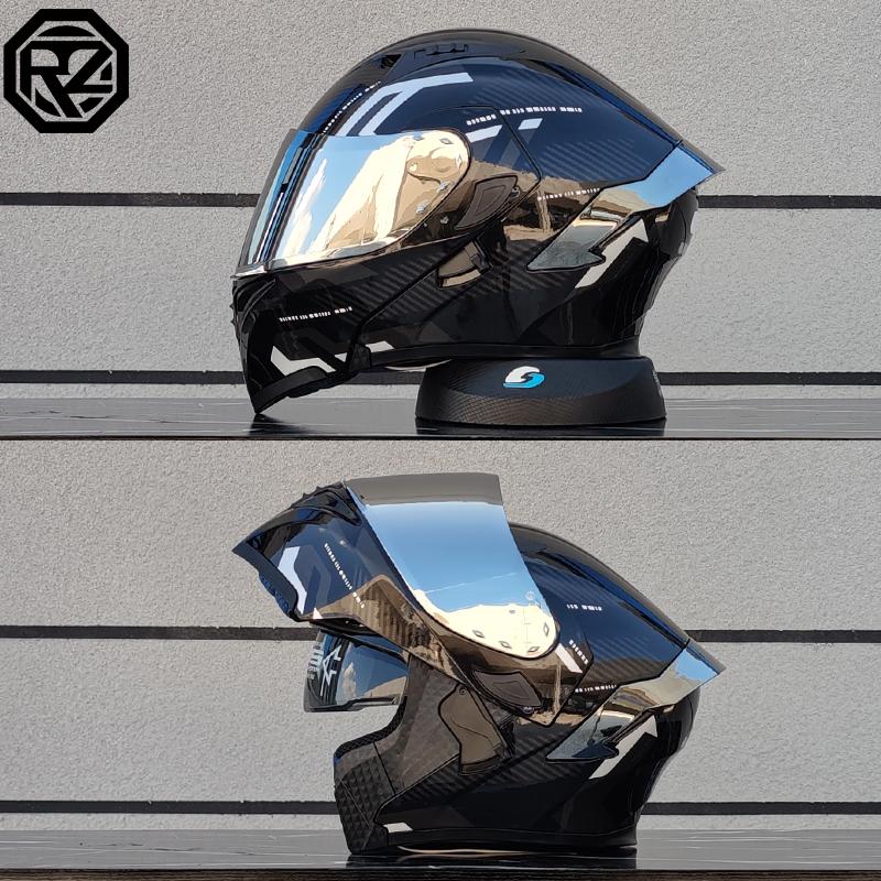 Motorradhelme Doppelvisier Modularer Klapphelm DOT-geprüft Integralhelm Motorrad-Rennhelm Klapphelm für Motorrad