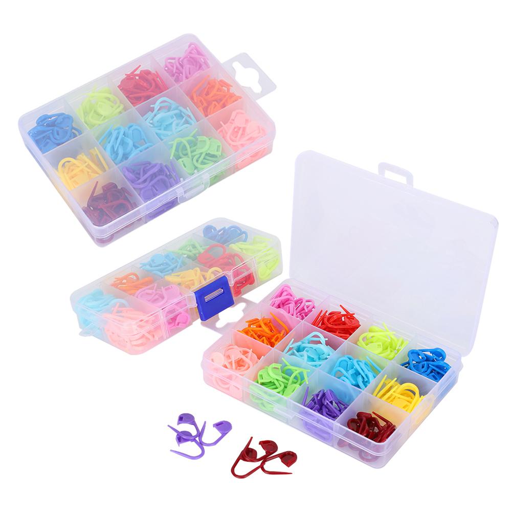 510 buc Marcatori de punct de blocare pentru tricotat Croșetare Contor colorat Plastic Anti-soluție Ac mic