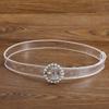 Pvc Decorative Elegant Waist Belt With Pearl Accents For Unique Fashion Statements