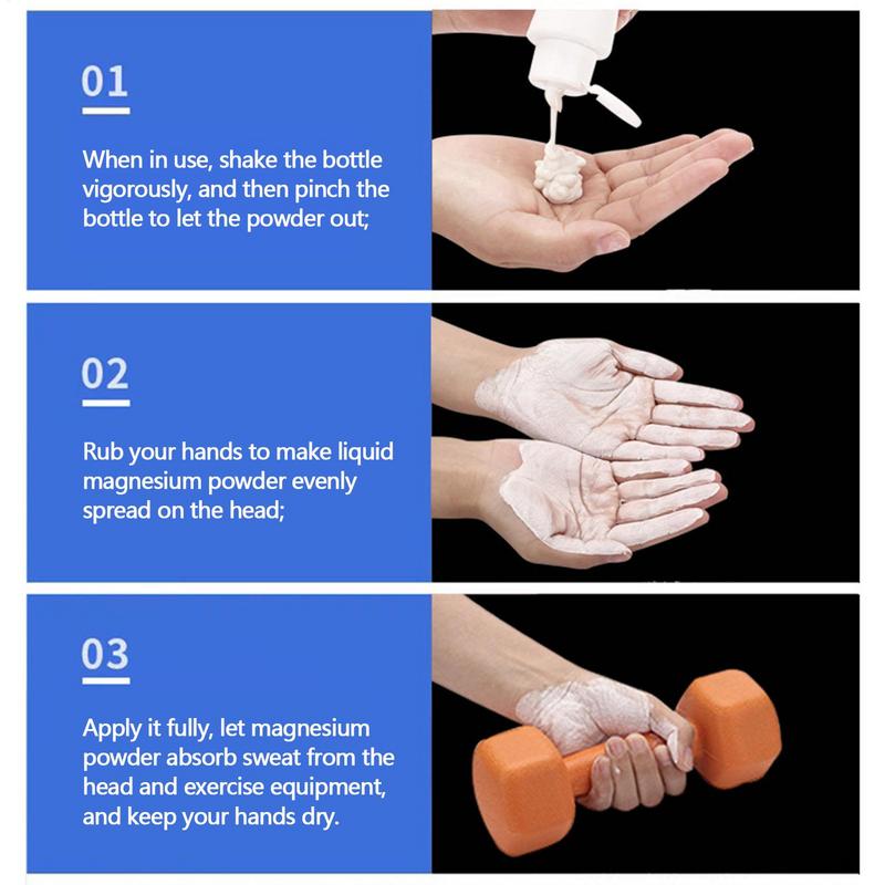 30ML/50ML/100ML Sports Liquid Magnesium Powder Fitness Lifting Anti Slip Cream Grip Liquid Magnesium For Climbing gymnastics