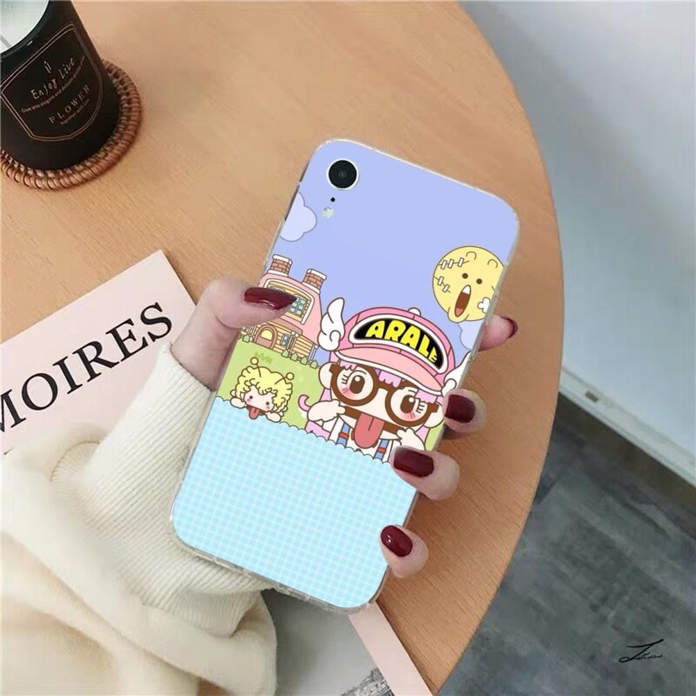 Cartoon Dr Slump Phone Case for iPhone 15 8 7 6 6S Plus X SE 2020 XR XS 14 11 12 13 Mini Pro Max Mobile Case