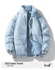 Men's Trendy Thickened Cotton Jacket - Autumn/Winter Stand-Up Collar Warm Short Coat