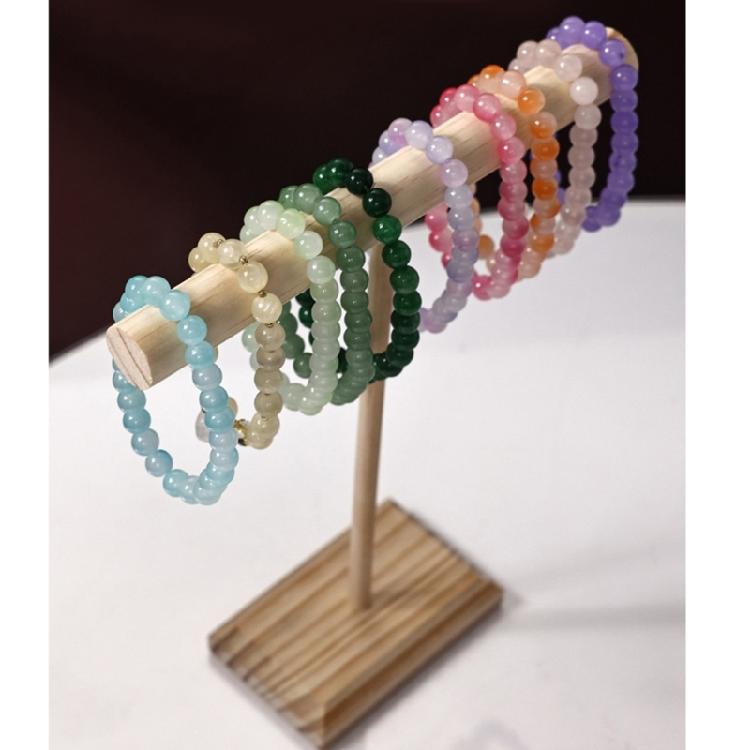 Simple Yet Stylish Wooden Holder for Bangles and Bracelets Handmade Necklace Display Stand for Home or Retail Use