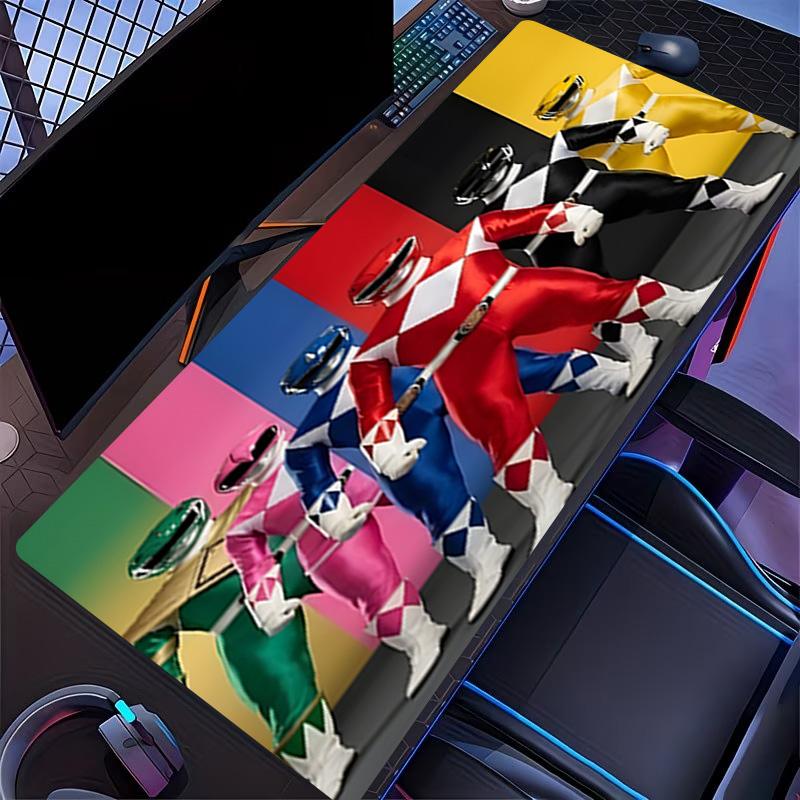 Mighty Morphin Power Rangers Print Mouse Pad, for Keyboard Pad Laptop PC Mat for Office Home Use, Desk Decor, Perfect Birthday Gift for Gamers