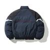 Unisex Streetwear Oversized Puffer Jacket Winter Warm Thick Cotton-Padded Coat With Colorblock Design