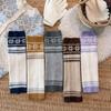 Wool Blend Calf Socks Fair Isle Sock Cuffs Warm Keeping Slouch Socks  Autumn Winter
