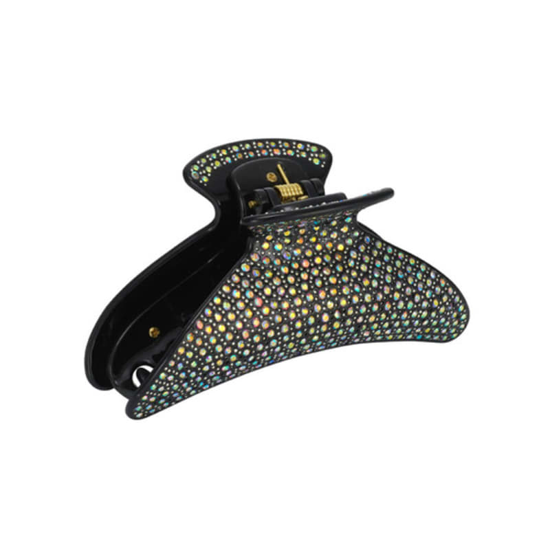 

ELLEHAIR Crescent Color Cubic Hair Clip ELHC001 black