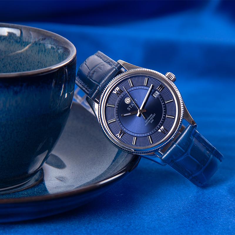 START-Fashionable Men's Watch Swiss Imported Movement Quartz Men's Watch Luminous Roman Dial Date Function