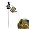 Hund Katze Silhouette Solar Bodenpfahl Licht Gießkanne Hohl Projektion Wasserdicht Dekor Lampe für Garten Hof Landschaft