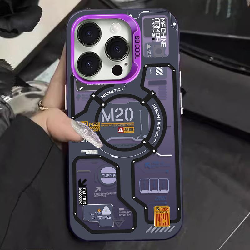 Luxury Circuit Label Phone Case For IPhone 17 17E 16E 16 15 14 13 12 11 Pro Max 16 Plus Bumper Shockproof Hard Cover Cases