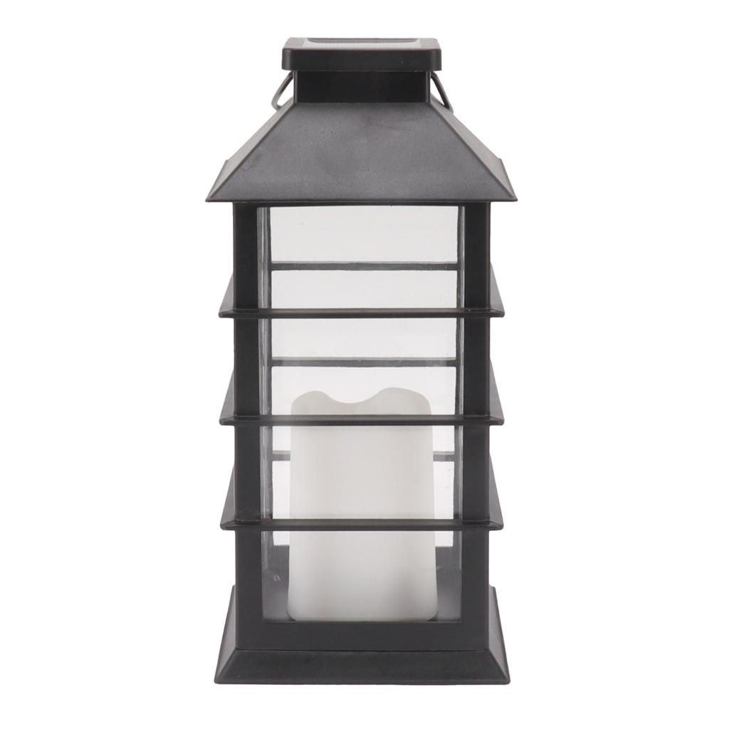 2Pcs Solar Hanging Lantern Candle Design LED Solar Outdoor Light Decor for Pathway Yard Lawn