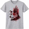 Wolf T-Shirt Forest Wildlife Pine Trees Silhouette Graphic Tee