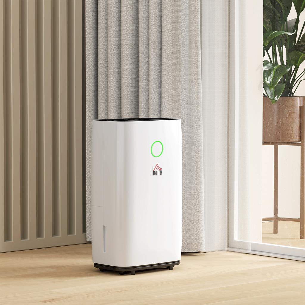 16L/Day Portable Dehumidifier for Home, with LED Screen, Sleep Mode, 24H Timer, 4L Water Tank