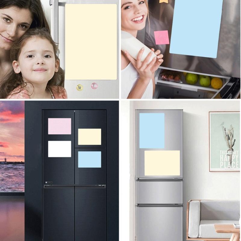 Fridge Magnetic Whiteboard Film Magnetic Fridge Memoboard 297x210mm 420x297mm Magnetic Writing Board for Kitchen Office