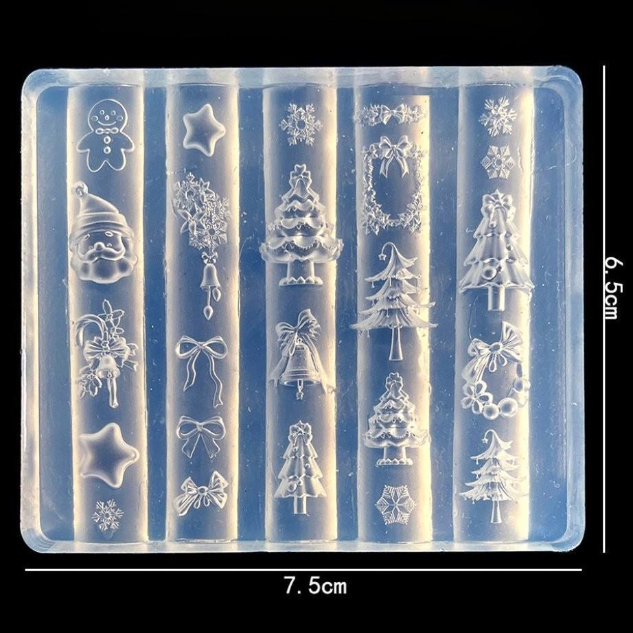 Christmas 3D Silicone Mold for DIY Nail Art Decoration