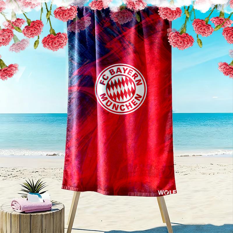 Bayern Munich Football Glory beach towel beach Portable for travel seaside quickdrying swim towel Absorbent bath towel Comfort