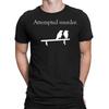 Attempted Murder Funny Bird Animal Meme Joke Humor Novelty Mens T-shirts Top#6ED