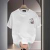 Couples Cotton T-Shirt Short Sleeve Black White Tops Breathable Comfortable Soft Casual Sport Tees