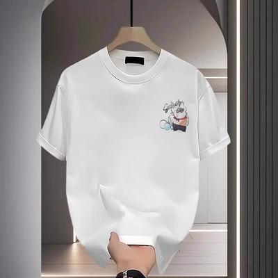 Tricou de bumbac pentru cupluri, mânecă scurtă, negru, alb, topuri respirabile, confortabile, moi, casual, sport