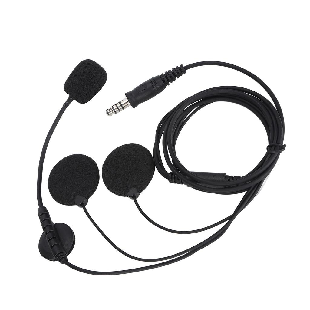 7.1mm Motorcycle Headset, Bilateral Helmet Headphone with Call Stereo Sound for Outdoor Motorbike