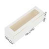 10/20Pcs Macaron Box with Clear Window Kraft Paper Cookie Candy Dessert Cake Box Wedding Birthday Party Christmas Gift Packaging