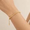 Titanium Steel Bead Bracelet Oriental Charm Golden Hand Chain Exquisite Gold-plated Necklace  Daily