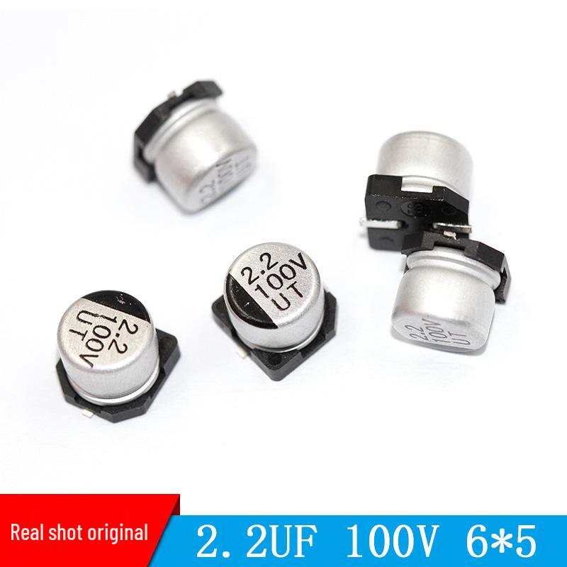 2.2uF 100V 6x5mm SMD Aluminum Electrolytic Capacitor