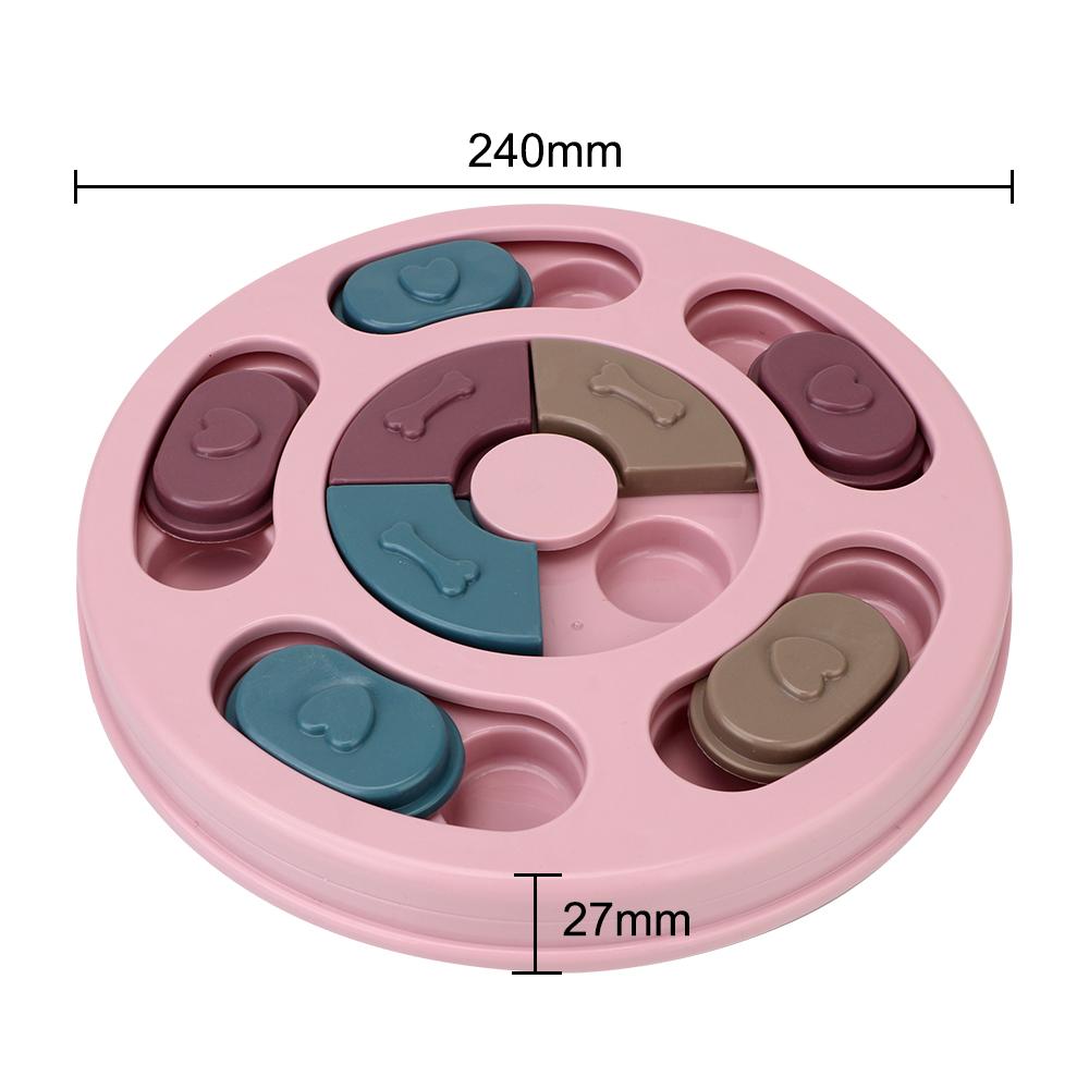 Interactive Dispensing Feeding Dog Slow Eat Bowl Training Games Feeder Increase IQ Pet Supplies For Small Medium Dog Puppy
