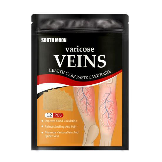 

12Pcs Leg Varicose Patch Natural Healthy Herbal Extracts Varicose Vein Health Care Paste for Unisex 12pcs