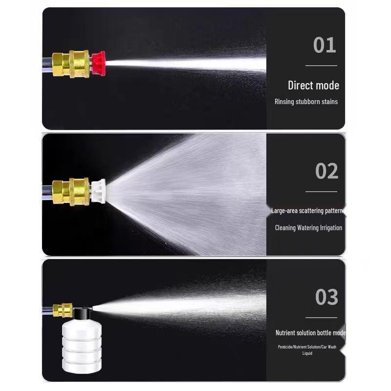 Rechargeable Portable High-Pressure Car Wash Spray Gun with Lithium Battery