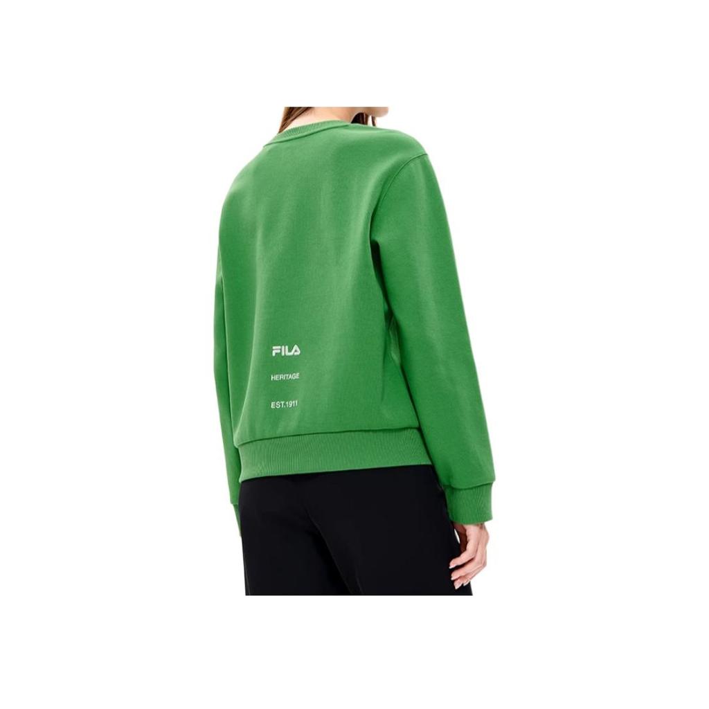 New FILA Sweatshirts Women's Dark Green F11W248211F-GN