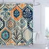 Bohemian Style Shower Curtain Printed Modern Nordic Mandala Flowers Polyster Bathroom Curtain with Hooks Home Decor Curtain