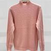 Autumn and winter new fashion versatile semi-turtleneck long-sleeved knitted sweater women's slim and thin sweater top niche bottoming shirt